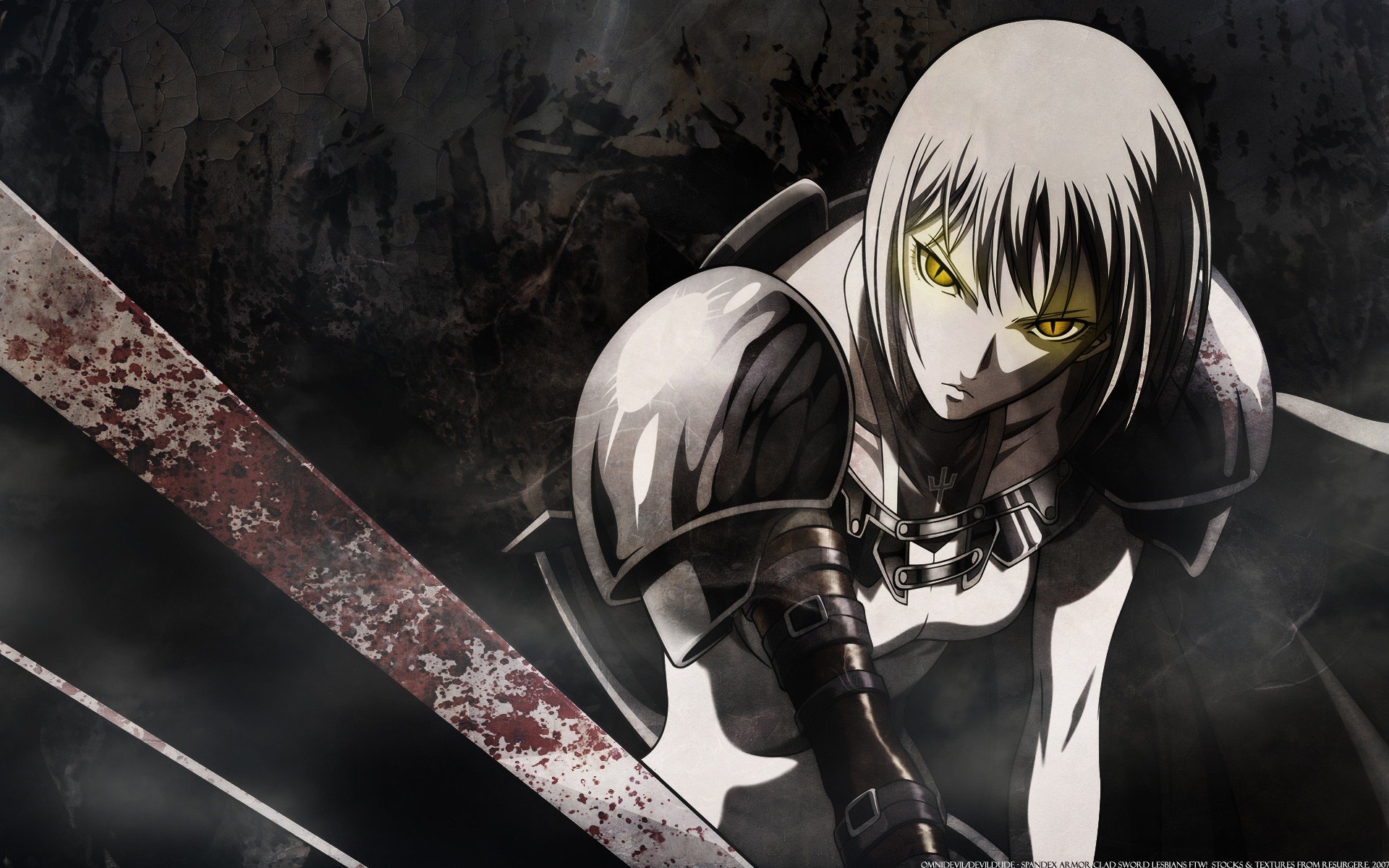 Claymore (anime), Clare, Yellow eyes Wallpaper