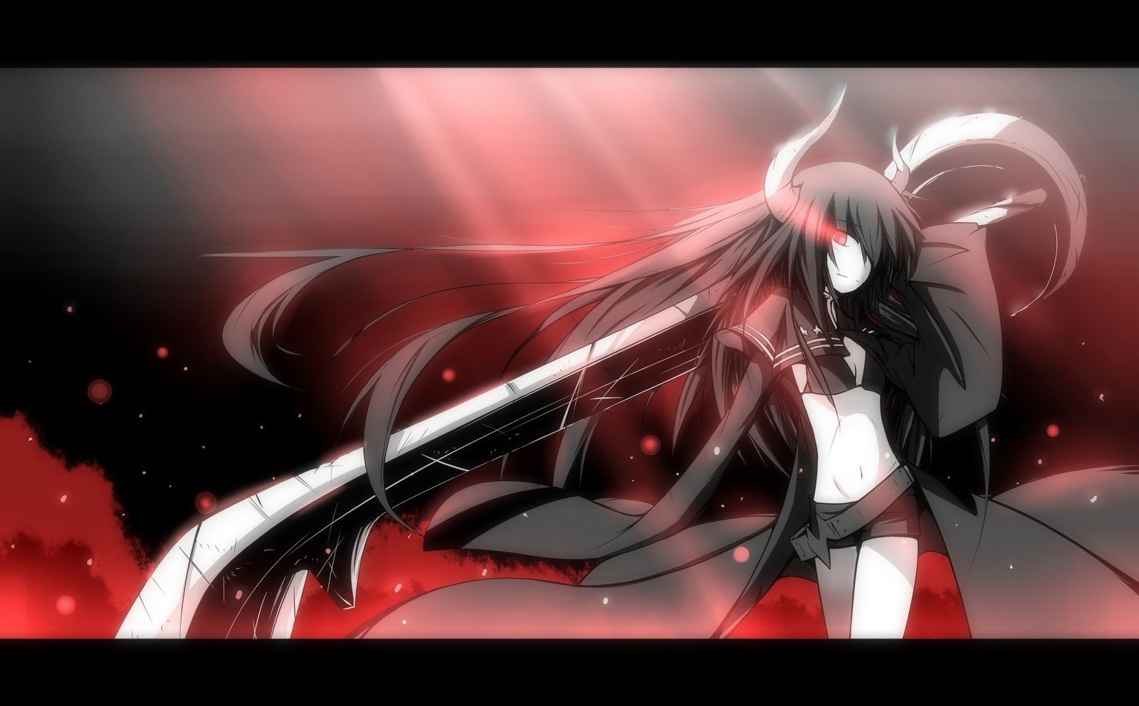 Demoness Black Gold Saw Black Rock Shooter Wallpapers Hd Desktop And Mobile Backgrounds