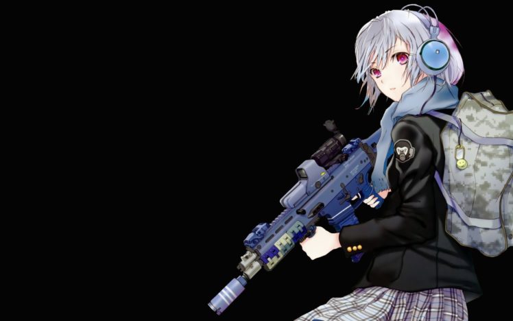 Fuyuno Haruaki, Original characters, Gun, Weapon HD Wallpaper Desktop Background