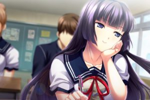 Izuna Zanshinken, School uniform, Anime girls, Anime, Schoolgirls