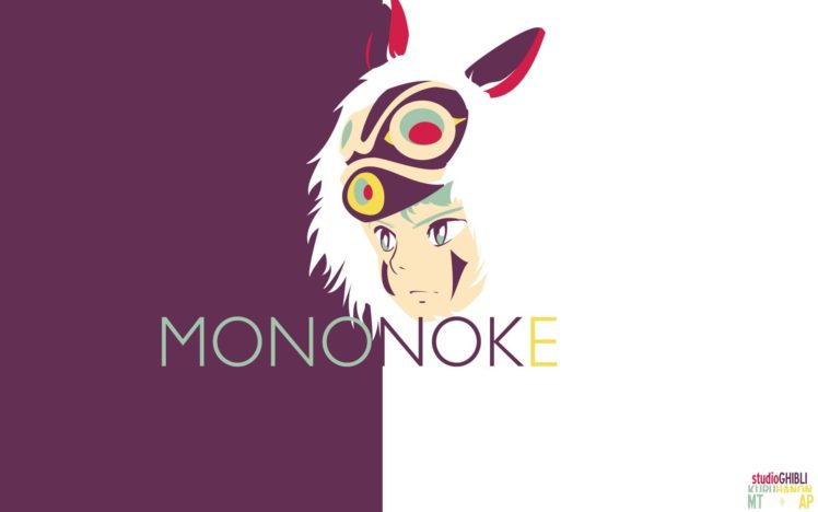 Studio Ghibli, Simple background, Princess Mononoke HD Wallpaper Desktop Background