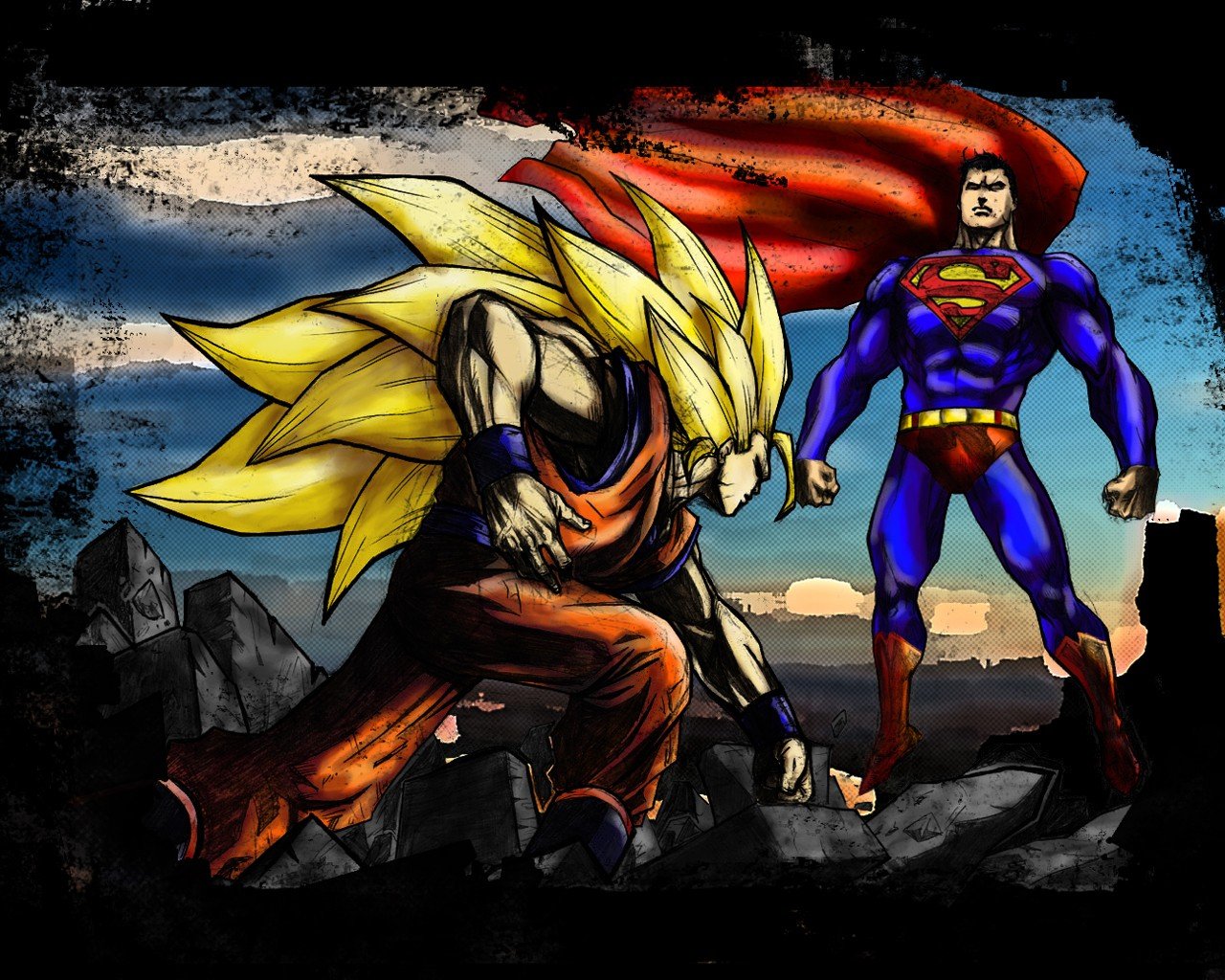 Superman, Son Goku Wallpaper