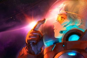 space suit, Anime, Anime girls, Space