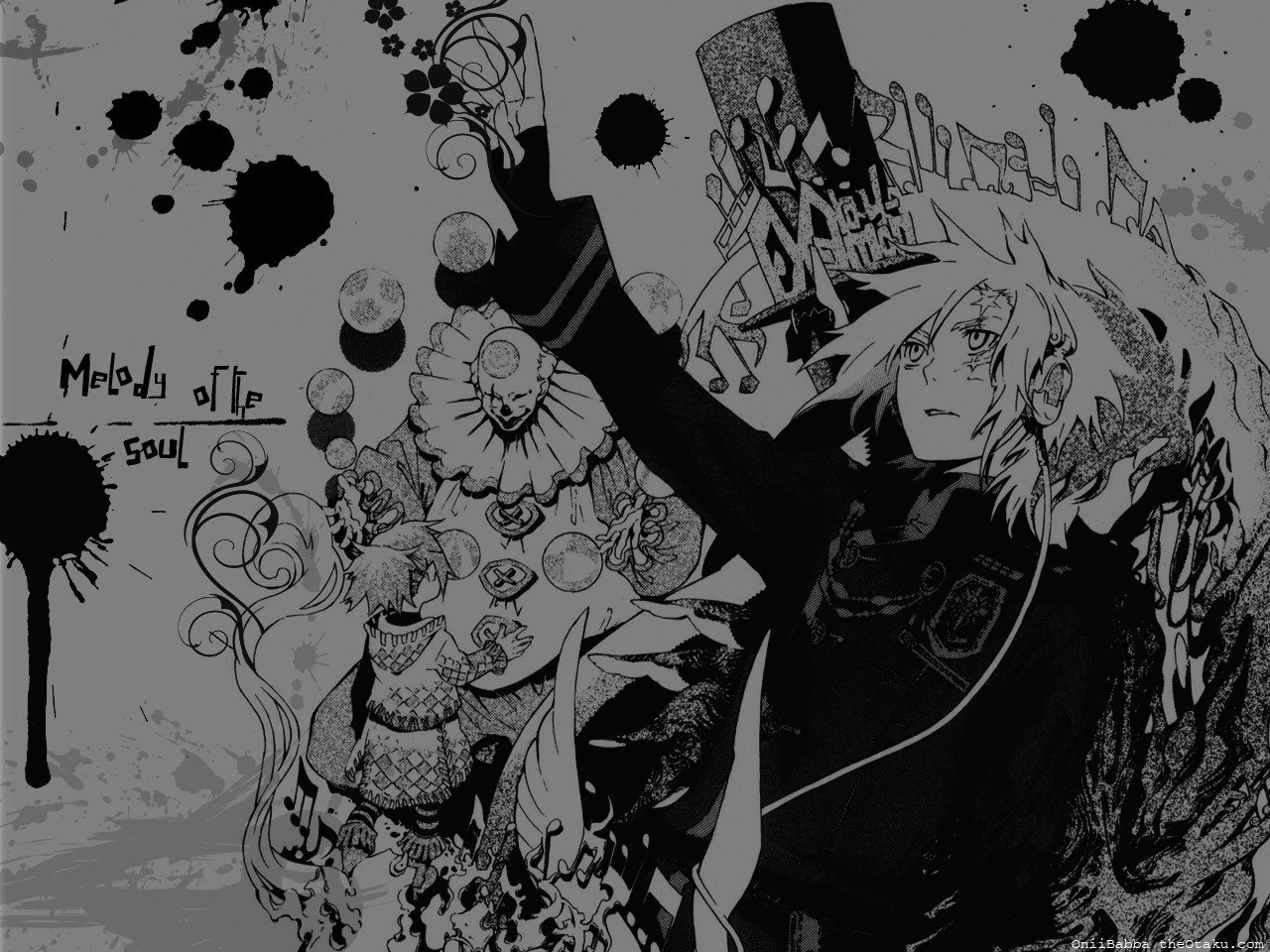 black, White, Anime, D.Gray man, Allen Walker Wallpaper