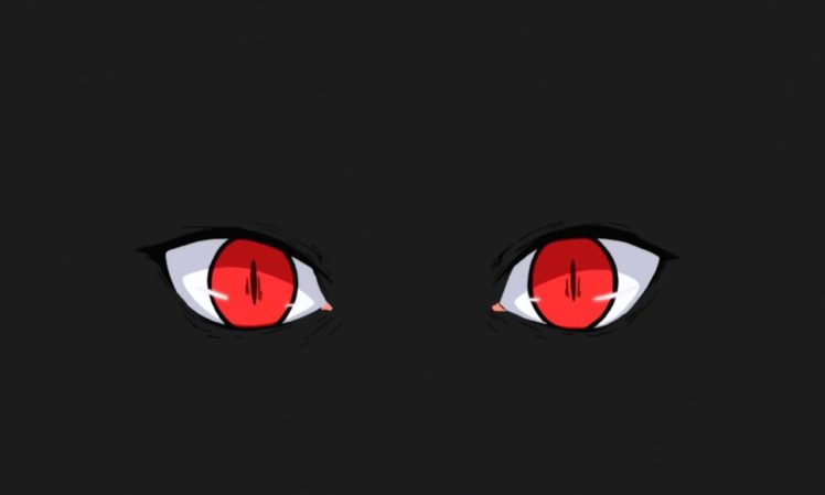 eyes, Kagerou Daze, Red eyes, Digital art, Anime, Kagerou Project, Black HD Wallpaper Desktop Background