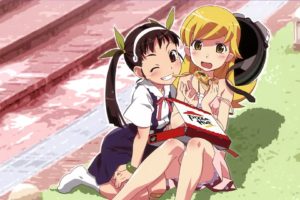 Monogatari Series, Hachikuji Mayoi, Oshino Shinobu, Anime girls