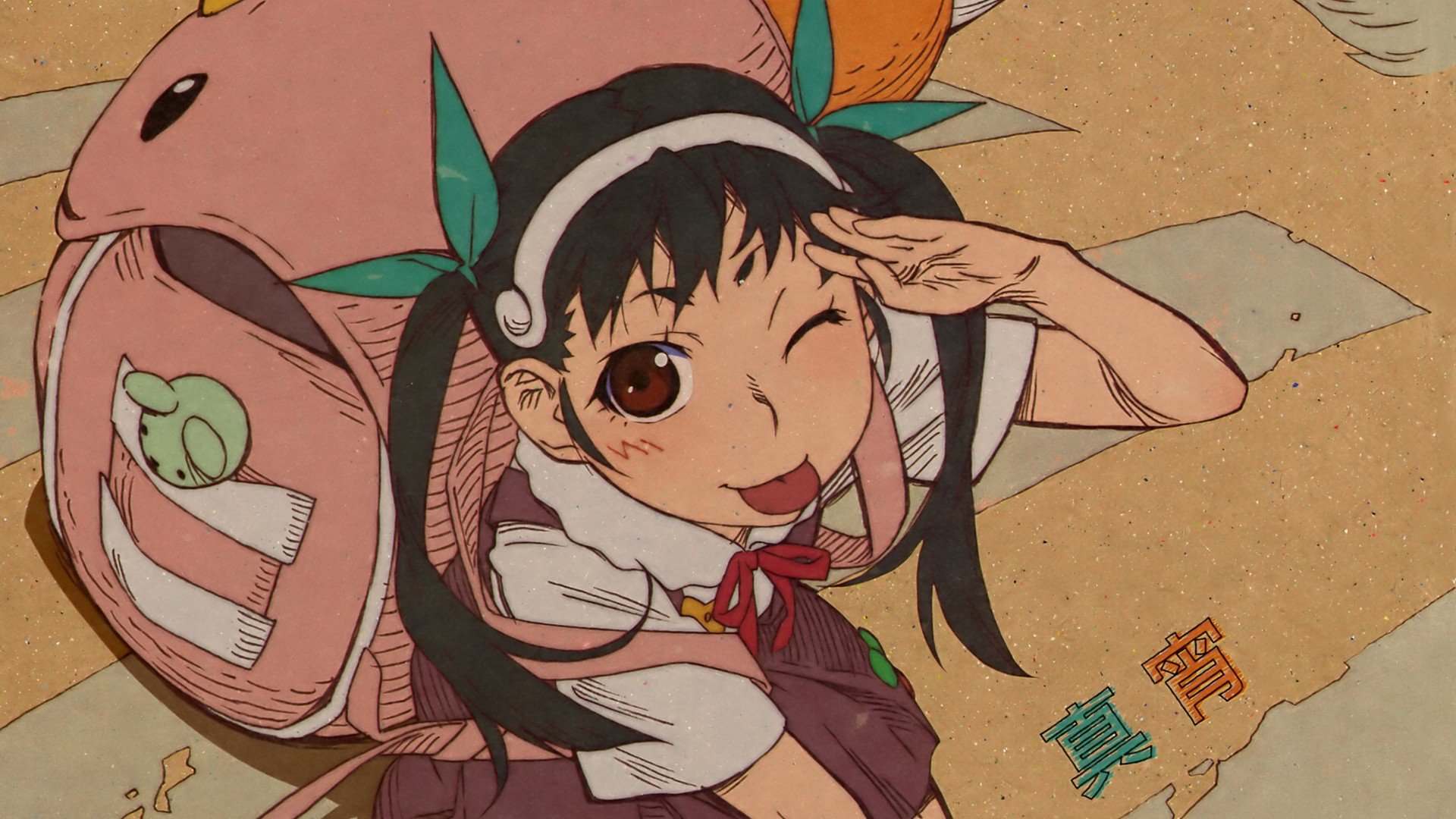 Monogatari Series, Hachikuji Mayoi, Anime, Anime girls Wallpaper