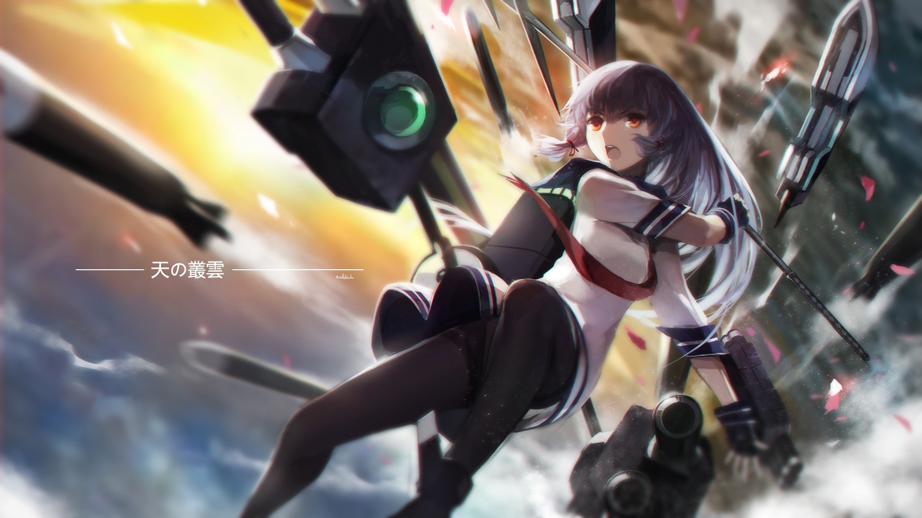 swd3e2, Kantai Collection, Anime, Anime girls, Gloves, Long hair