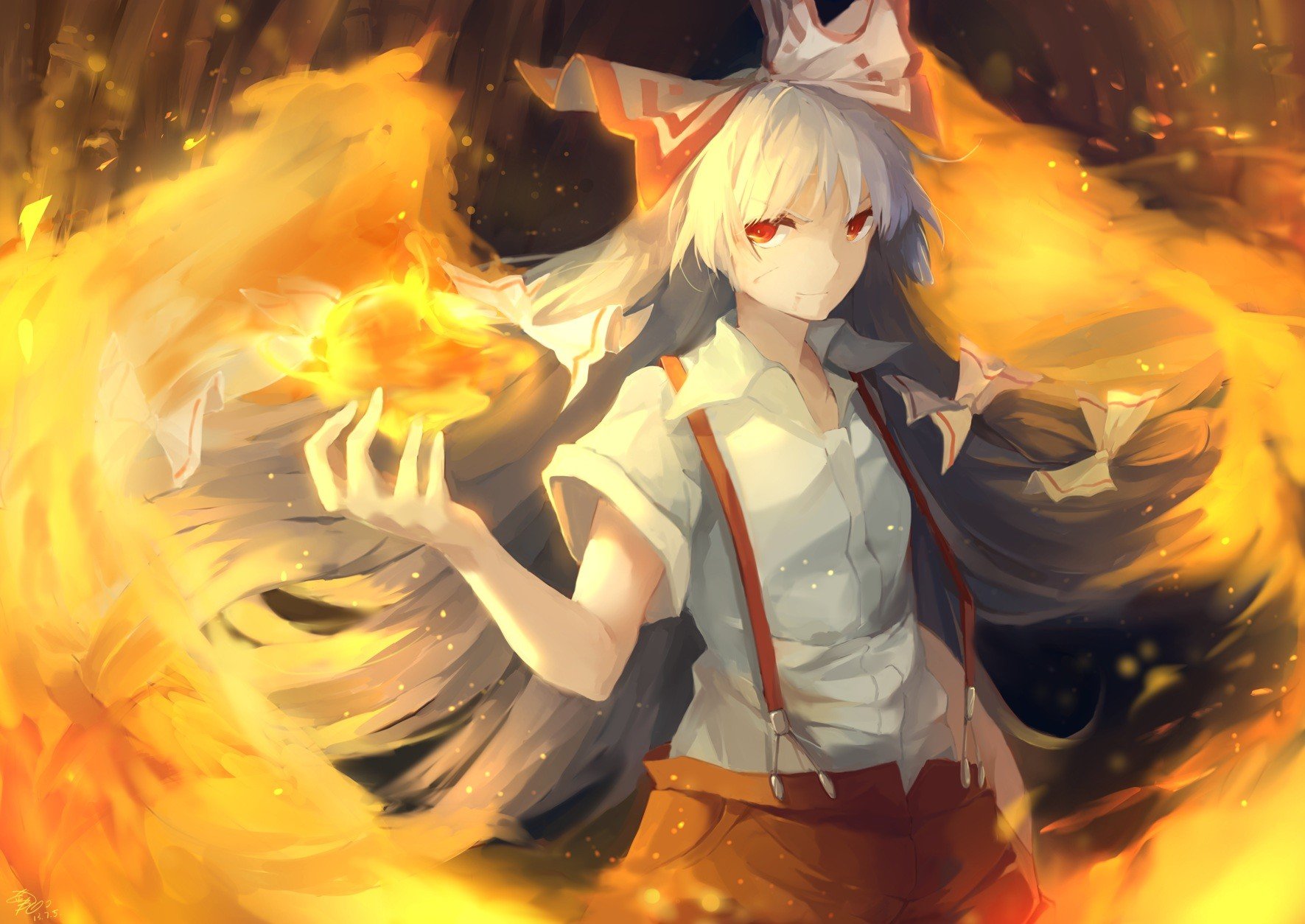 touhou-fujiwara-no-mokou-fire-wallpapers-hd-desktop-and-mobile