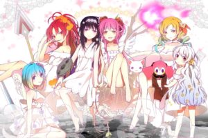 Kaname Madoka, Sakura Kyouko, Mahou Shoujo Madoka Magica, Tomoe Mami, Sakura Kyoko, Akemi Homura