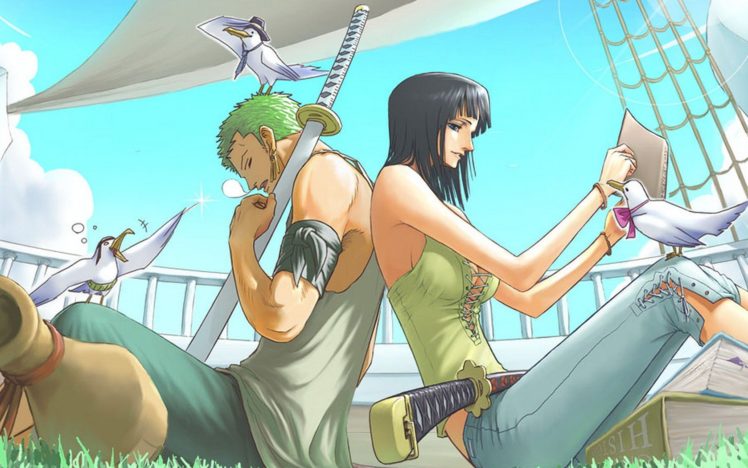 One Piece, Nico Robin, Roronoa Zoro HD Wallpaper Desktop Background
