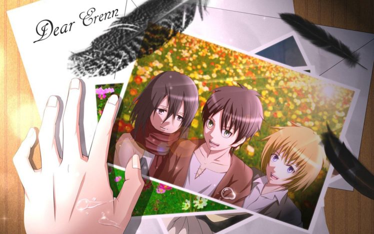 Shingeki no Kyojin, Mikasa Ackerman, Eren Jeager, Anime HD Wallpaper Desktop Background