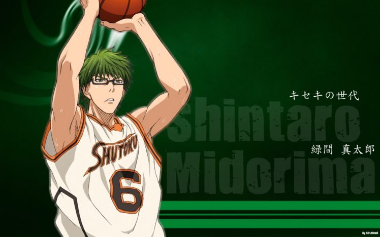 Midorima Shintaro, Kuroko no Basket, Basketball, Kiseki no Sedai, Anime boys HD Wallpaper Desktop Background