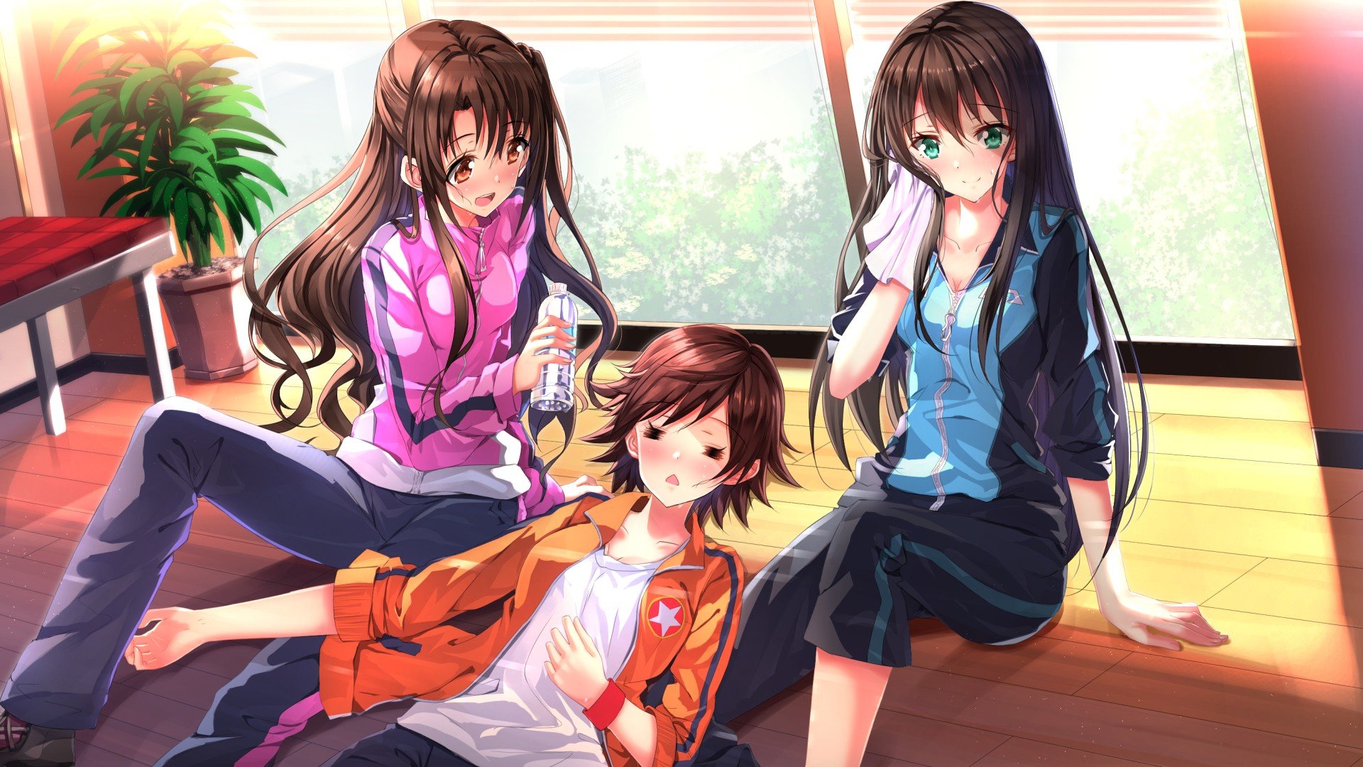 THE iDOLM@STER: Cinderella Girls, Honda Mio, Shibuya Rin, Shimamura Uzuki, Anime girls, Anime, Swordsouls Wallpaper