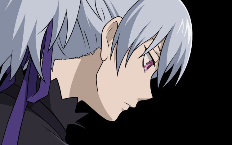 anime, Darker than Black, Purple eyes, Profile, Yin HD Wallpaper Desktop Background