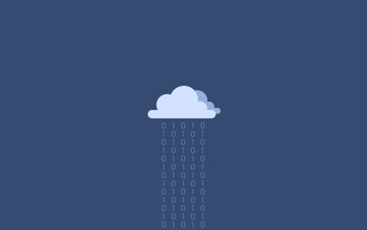 clouds, Minimalistic, Binary, Storage HD Wallpaper Desktop Background