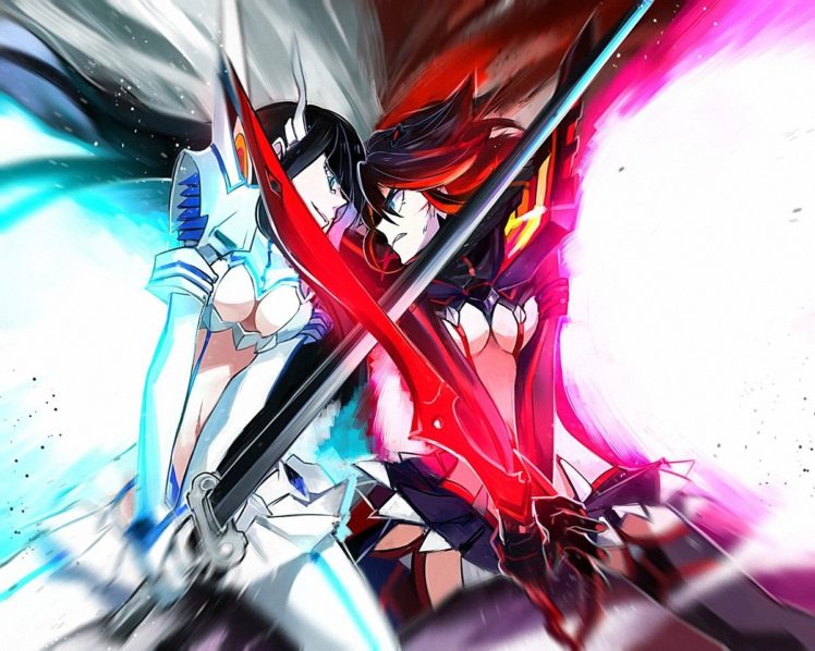 anime girls, Kill la Kill, Matoi Ryuuko, Kiryuin Satsuki HD Wallpaper Desktop Background