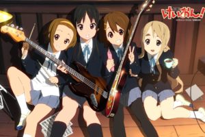 anime girls, K ON!, Tainaka Ritsu, Akiyama Mio, Hirasawa Yui, Kotobuki Tsumugi