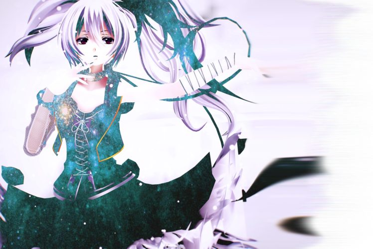 anime girls, Utau, V Flower HD Wallpaper Desktop Background