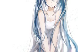 Vocaloid, Crying, Long hair, Twintails, Ribbon, Anime girls, Anime