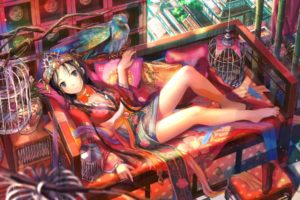colorful, Anime, Anime girls, Original characters