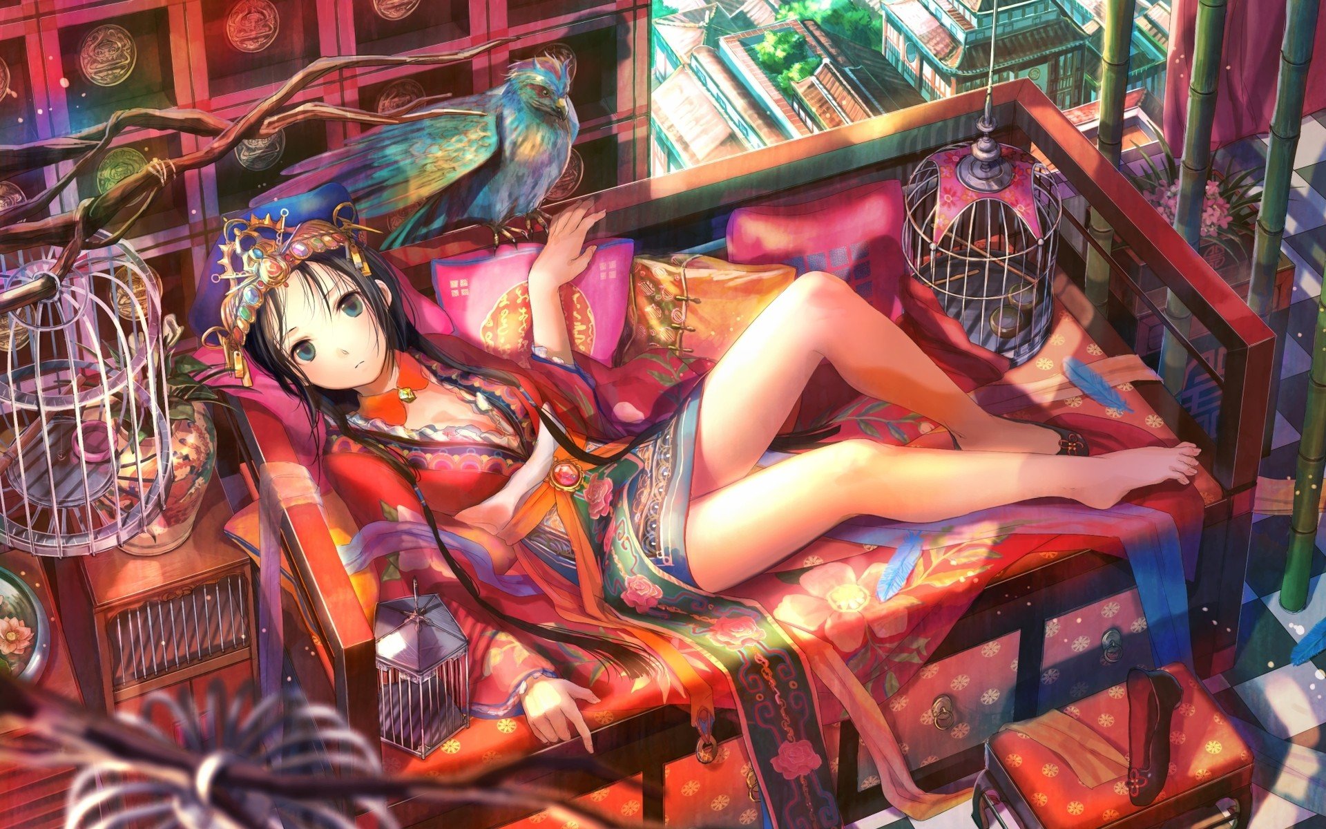 colorful, Anime, Anime girls, Original characters Wallpaper