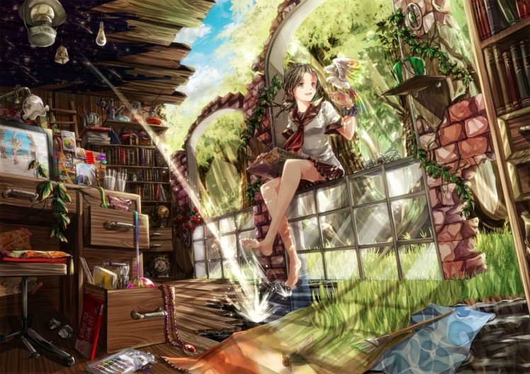 colorful, Anime, Anime girls, Original characters HD Wallpaper Desktop Background