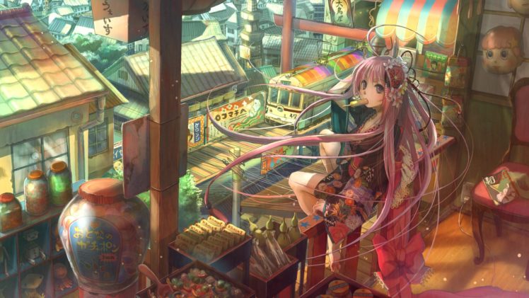 colorful, Anime, Anime girls, Original characters HD Wallpaper Desktop Background