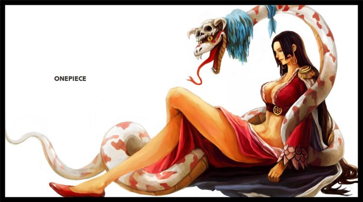 One Piece, Shichibukai, Boa Hancock, Snake, Anime girls HD Wallpaper Desktop Background