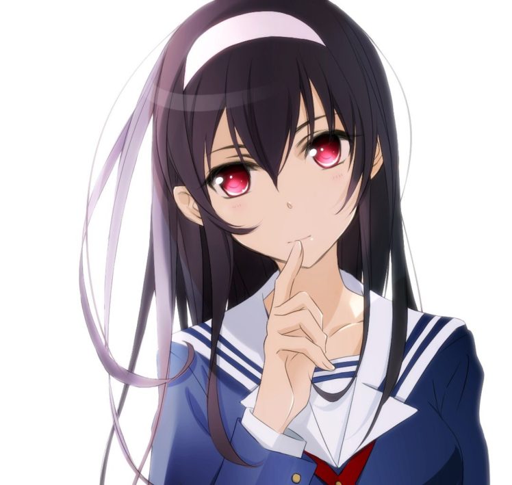 Saenai Heroine no Sodatekata, Kasumigaoka Utaha, School uniform, Long hair, Red eyes, Anime girls, Anime HD Wallpaper Desktop Background