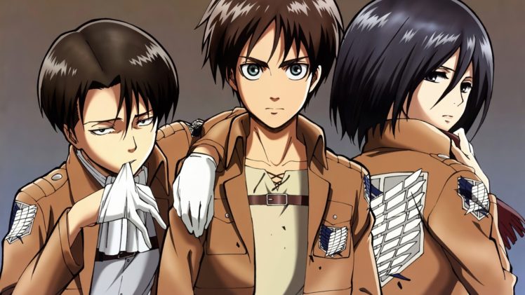 Shingeki no Kyojin, Levi Ackerman, Levi Rivaille, Mikasa Ackerman, Eren Jeager HD Wallpaper Desktop Background