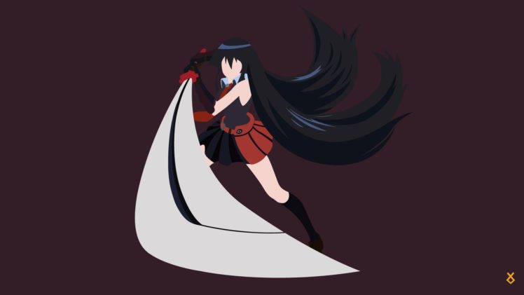 Akame ga Kill!, Akame, Minimalism, Vector art, Vectors, Anime vectors HD Wallpaper Desktop Background