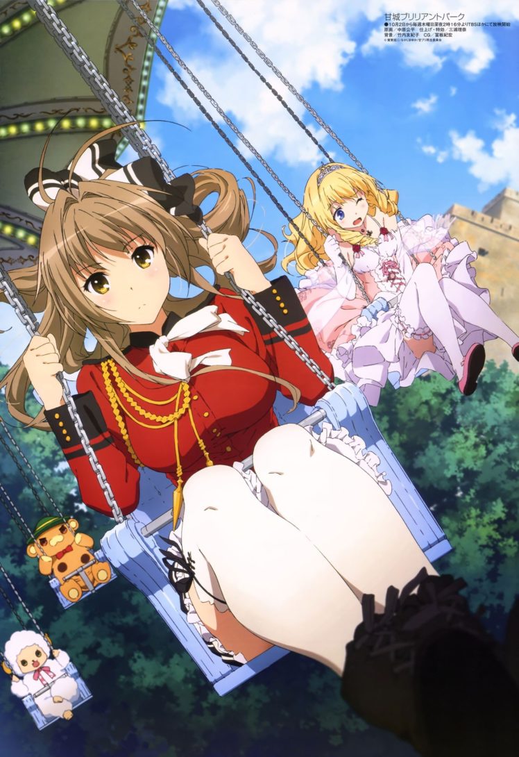 anime girls, Anime, Amagi Brilliant Park, Sento Isuzu, Fleuranza Latifa HD Wallpaper Desktop Background