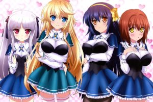 anime, Anime girls, Absolute Duo, Tachibana Tomoe, Hotaka Miyabi, Sigtuna Julie, Bristol Lilith