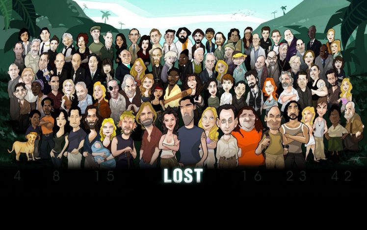 drawing, Animated series, Lost, Numbers HD Wallpaper Desktop Background