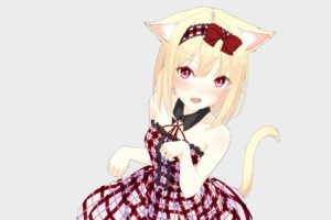 nekomimi, Anime, Anime girls, Animal ears, Blonde, Ribbon, Original characters