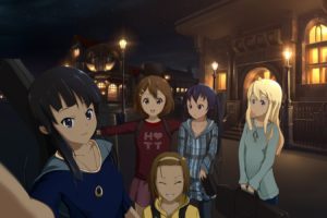 anime girls, K ON!, Akiyama Mio, Hirasawa Yui, Tainaka Ritsu, Nakano Azusa, Kotobuki Tsumugi