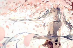 Hatsune Miku, Vocaloid, Cherry blossom