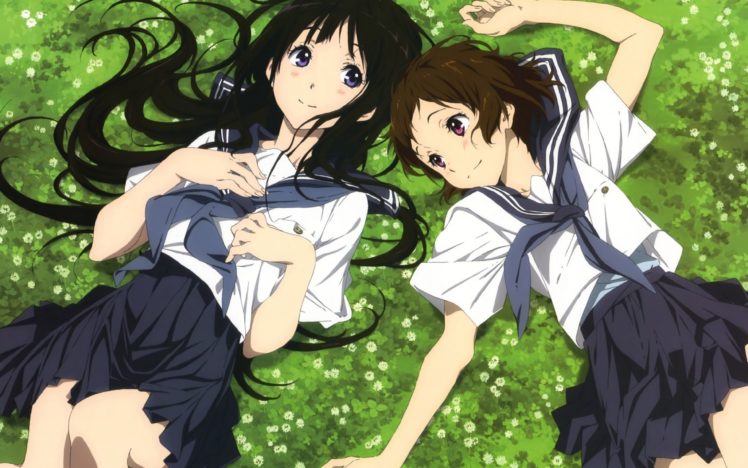 anime girls, Anime, Hyouka, Chitanda Eru, Ibara Mayaka, School uniform HD Wallpaper Desktop Background