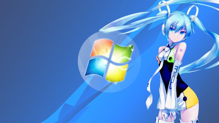 anime girls, Vocaloid, Hatsune Miku, Microsoft Windows HD Wallpaper Desktop Background