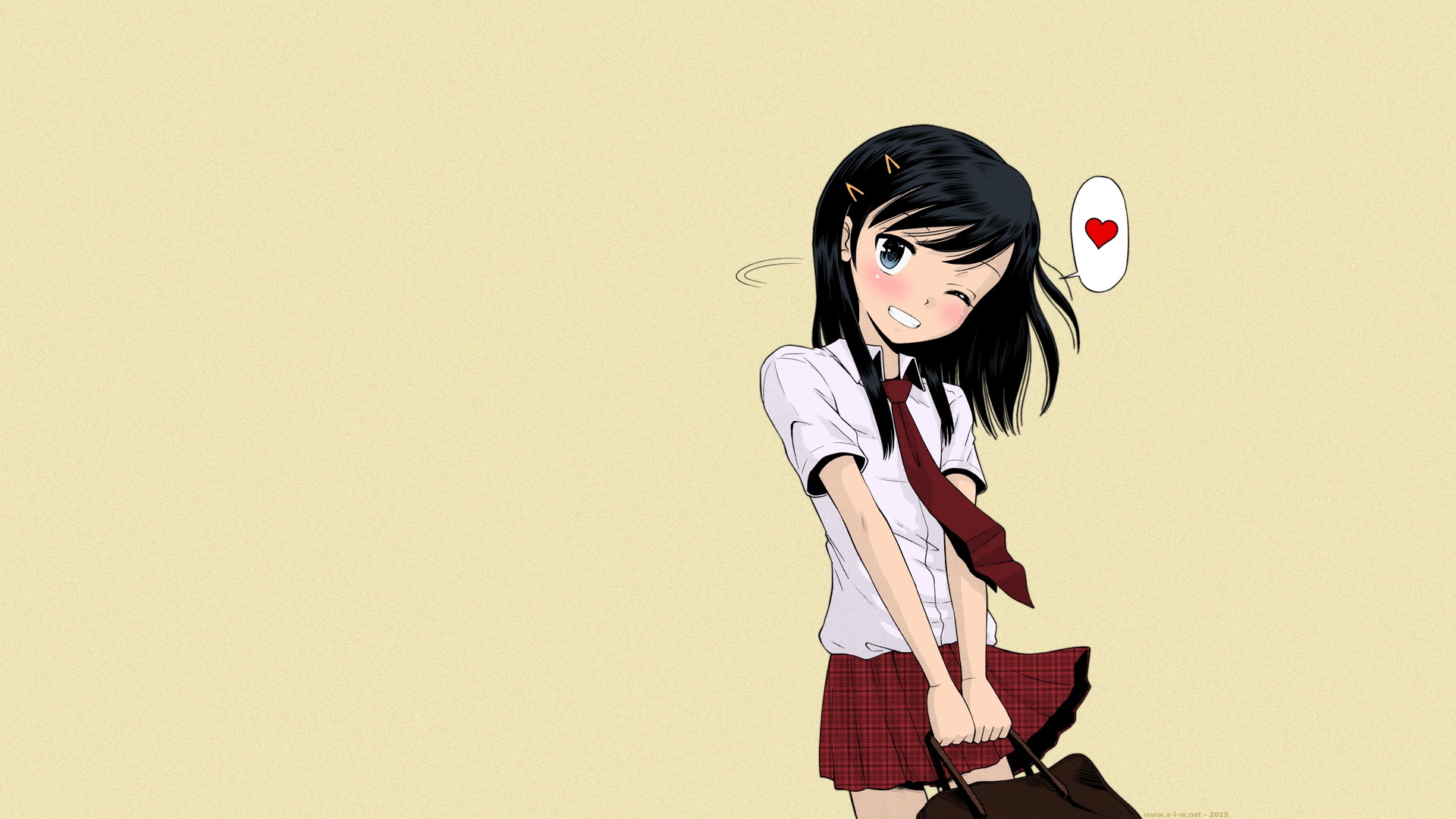 school uniform, Schoolgirls, Short hair, Short skirt, Love,  TAMACHI Yuki, Rena, Anime, Manga Wallpaper