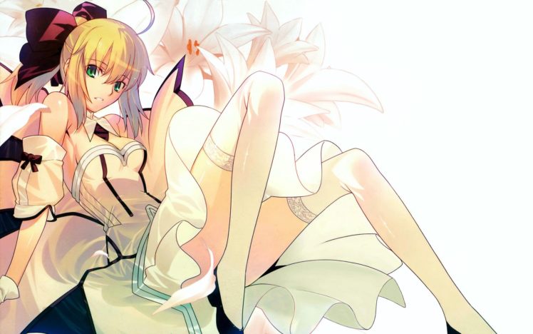 Saber, Anime girls, Fate Series, Fate Stay Night, Type Moon, Saber Lily HD Wallpaper Desktop Background