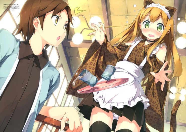 anime, Anime girls, Hentai Ouji to Warawanai Neko, Azuki Azusa, Yokodera Youto HD Wallpaper Desktop Background