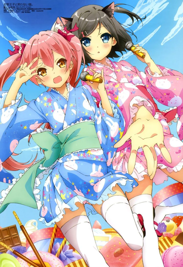 anime, Anime girls, Hentai Ouji to Warawanai Neko, Tsutsukakushi Tsukiko HD Wallpaper Desktop Background