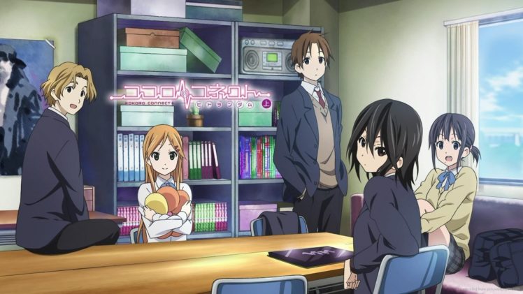 Kokoro Connect, Yaegashi Taichi,  Aoki Yoshifumi,  Inaba Himeko,  Kiriyama Yui, Nagase Iori, Anime HD Wallpaper Desktop Background