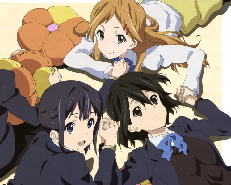 anime girls, Kokoro Connect, Inaba Himeko, Kiriyama Yui, Nagase Iori HD Wallpaper Desktop Background