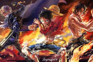 One Piece, Monkey D. Luffy, Portgas D. Ace, Sabo