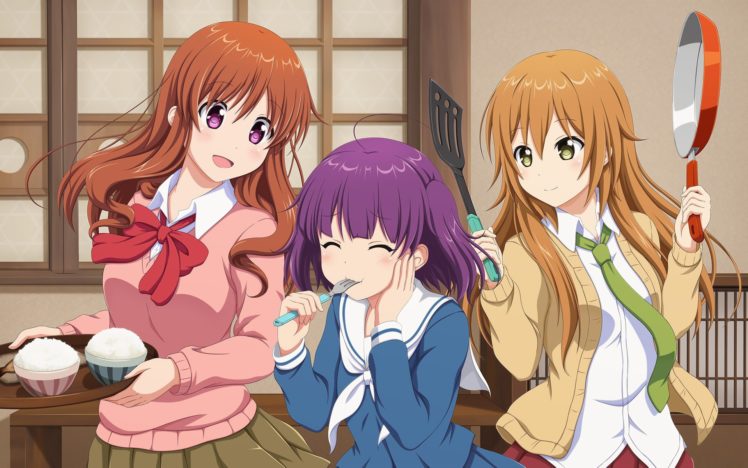 anime, Koufuku Graffiti, Machiko Ryou, Morino Kirin, Shiina (Koufuku Graffiti), Anime girls HD Wallpaper Desktop Background