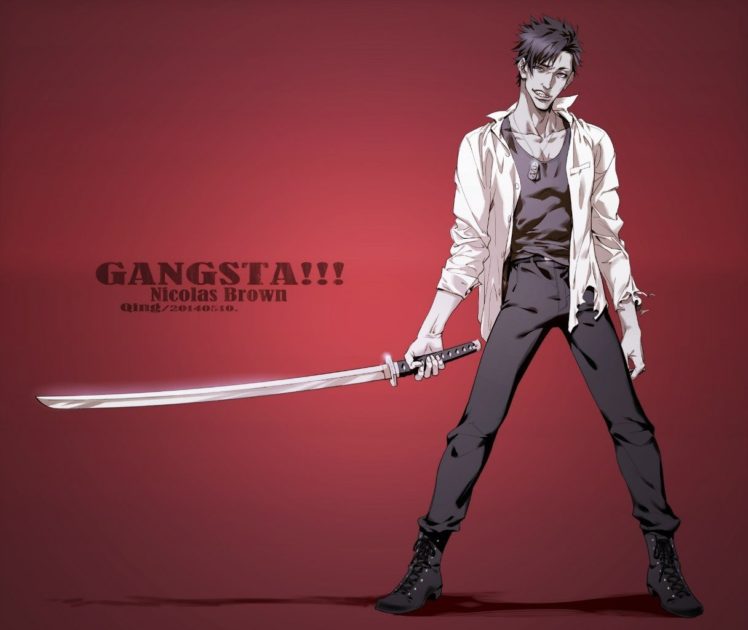 sword, Manga, Gangsta, Nicolas Brown HD Wallpaper Desktop Background