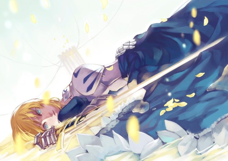 Fate Series, Saber, Armor, Sword, Anime girls HD Wallpaper Desktop Background